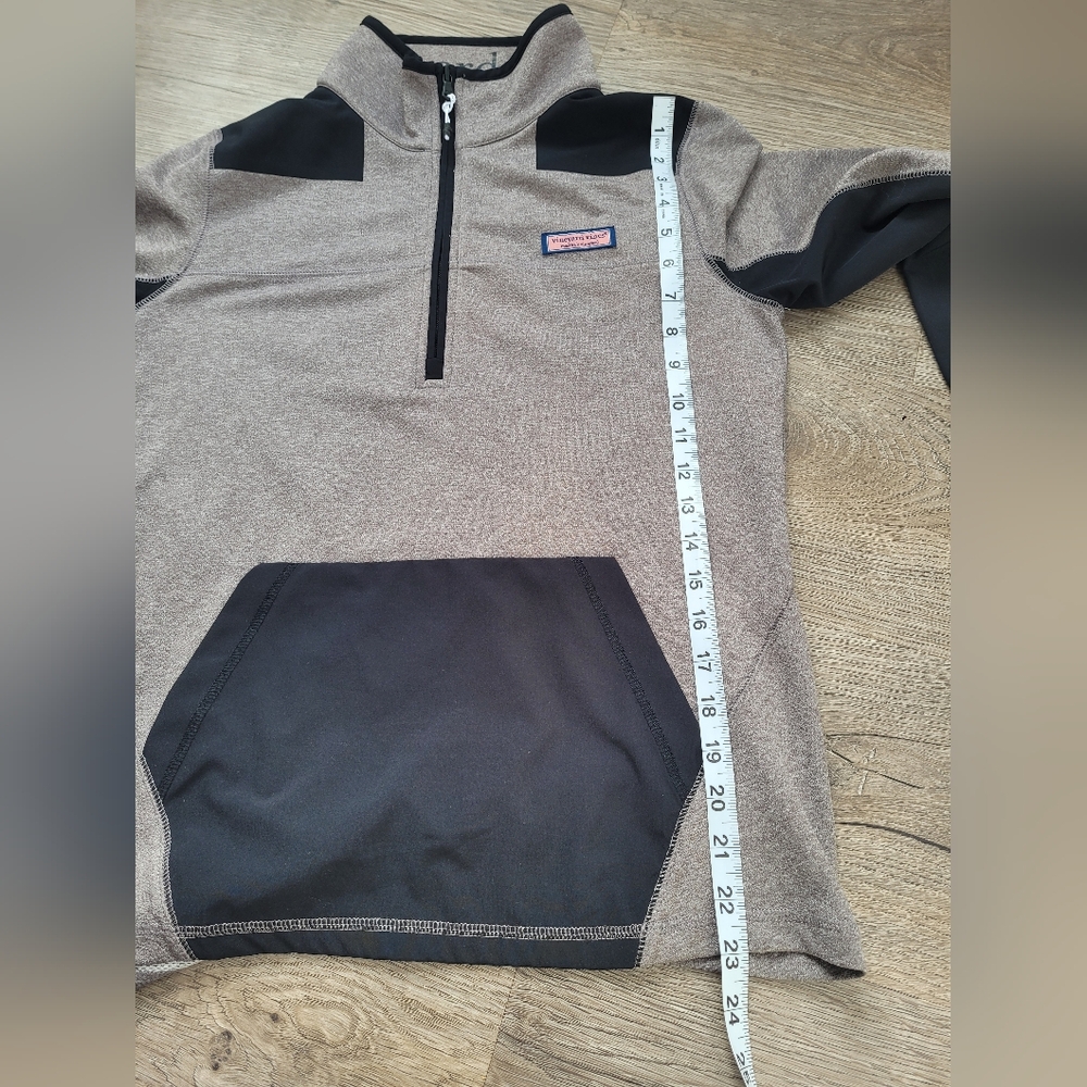 Vineyard Vines Performance Color Block Shep Shirt, Small, Grey And Black - Picture 7 of 11